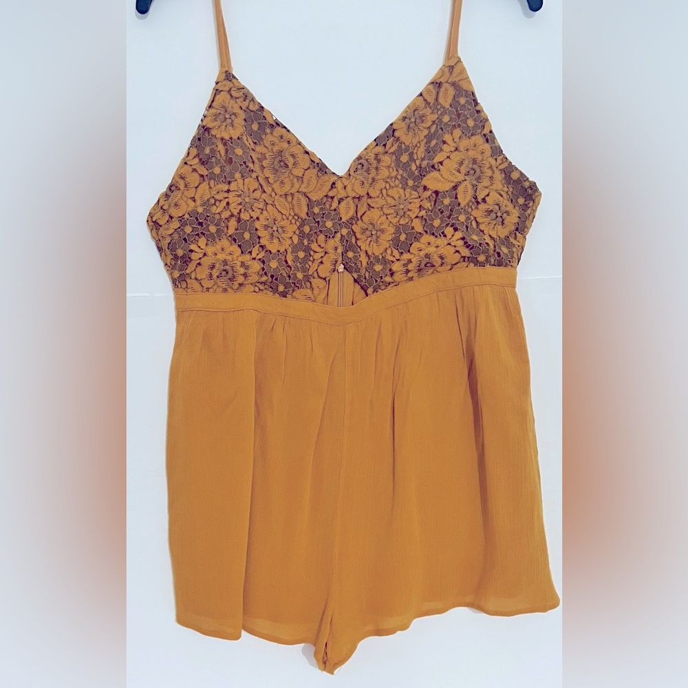 Le Lis Mustard Yellow Romper